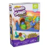 Kinetic Sand, Project Planet Turtle Beach con 397g di sabbia da gioco, strumenti e stampi, materiali sostenibili ed ecologici, giocattolo sensoriale per bambini