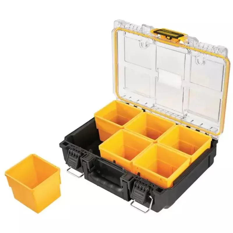 Cassetta portautensili DeWALT ToughSystem 2.0 nero trasparente giallo 6 tasche
