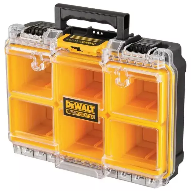 Cassetta portautensili DeWALT ToughSystem 2.0 nero trasparente giallo 6 tasche