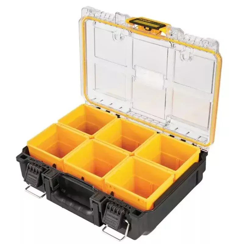 Cassetta portautensili DeWALT ToughSystem 2.0 nero trasparente giallo 6 tasche