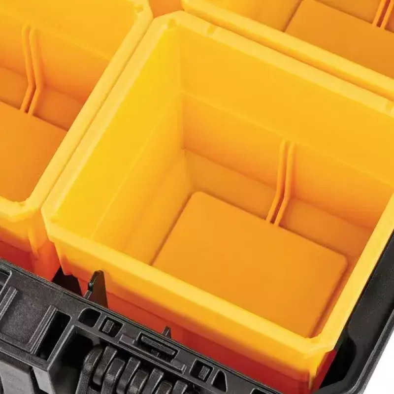 Cassetta portautensili DeWALT ToughSystem 2.0 nero trasparente giallo 6 tasche