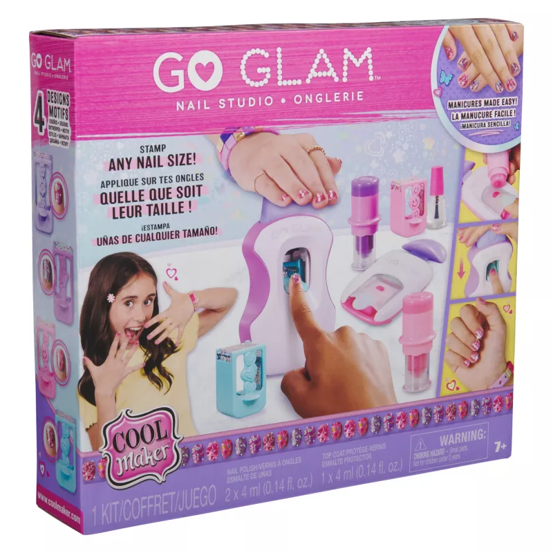 Nail Salon Spinmaster Cool Maker Go Glam 6070509 set DIY nail design per bambini