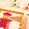 Set da pittura Ravensburger CreArt – Faro sul mare, set creativo pittura con numeri