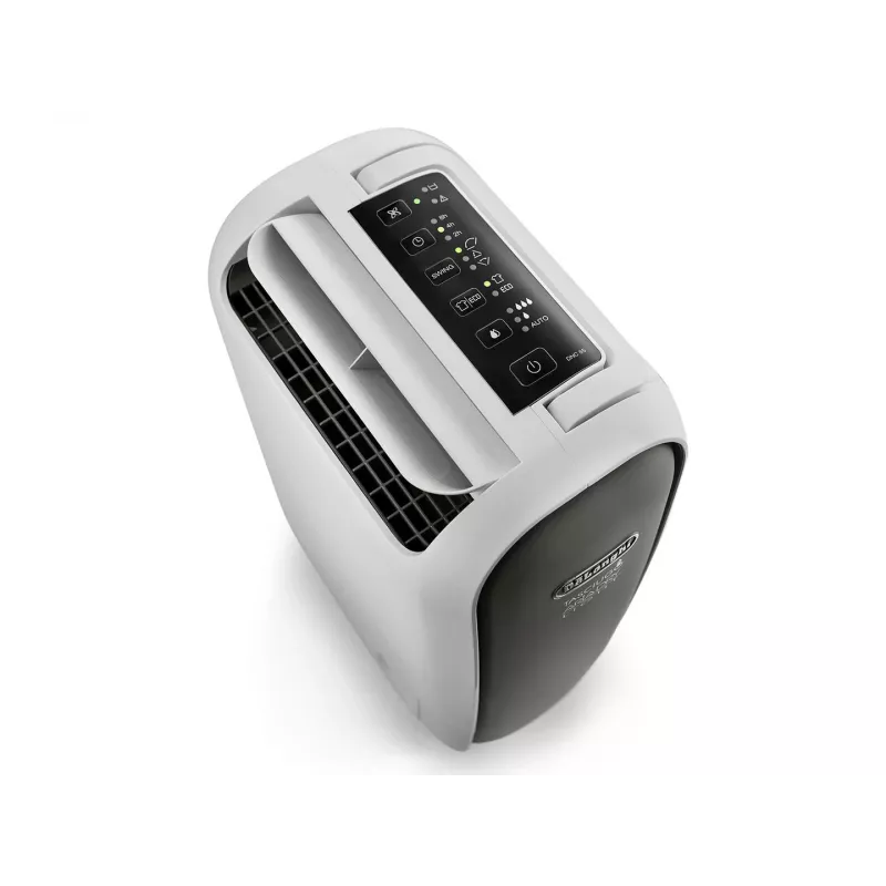 DeLonghi DNS65 deumidificatore, 6 l/giorno, serbatoio dell'acqua da 2,8 l, 220-240 V, 50 Hz, nero/bianco