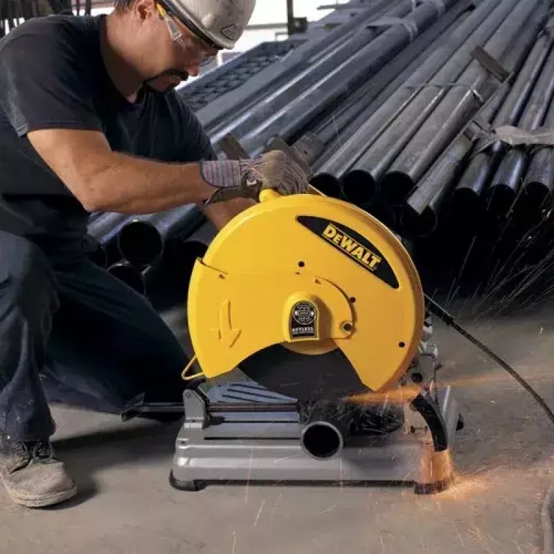 DeWalt D28715 troncatrice e tagliatrice a mitra a cambio rapido 14