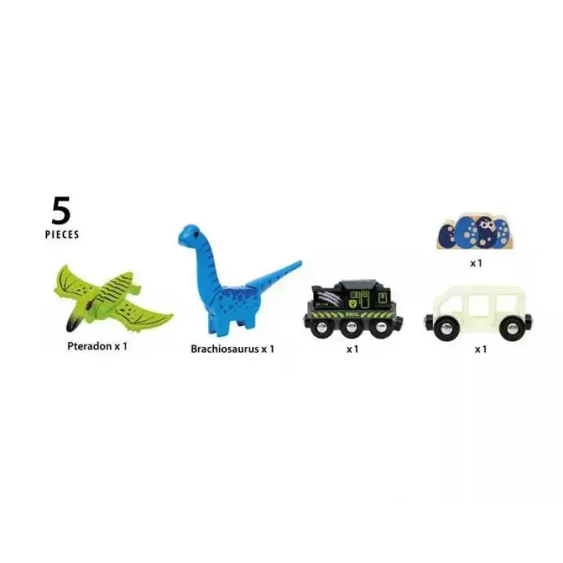 Treno BRIO Dinosaur Battery Train multicolore legno 3+
