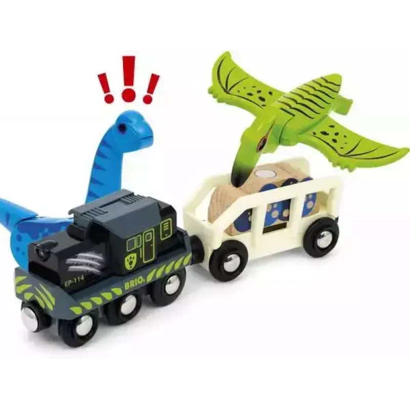 Treno BRIO Dinosaur Battery Train multicolore legno 3+