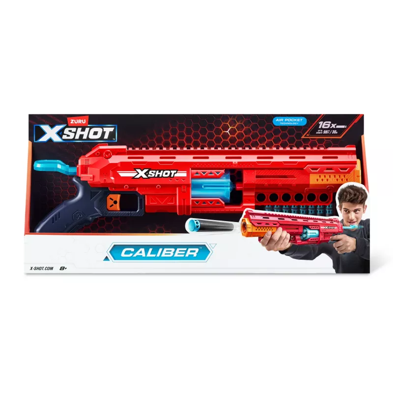 ZURU XSHOT Excel 36675 Caliber blaster per dardi, gittata 27 m