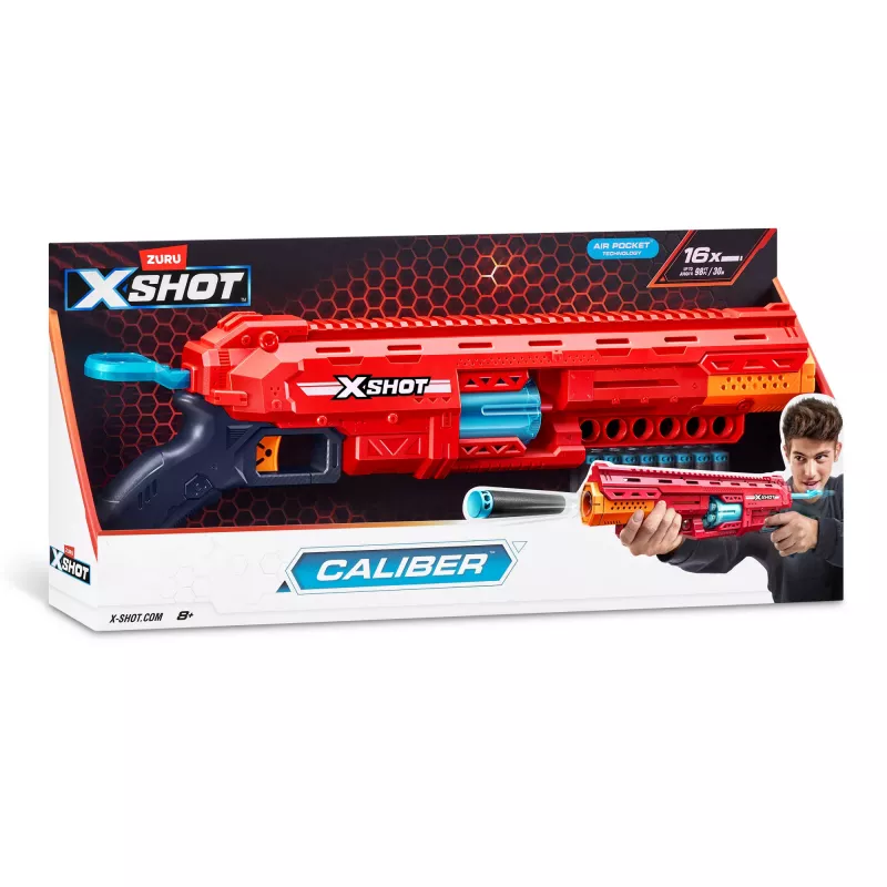 ZURU XSHOT Excel 36675 Caliber blaster per dardi, gittata 27 m