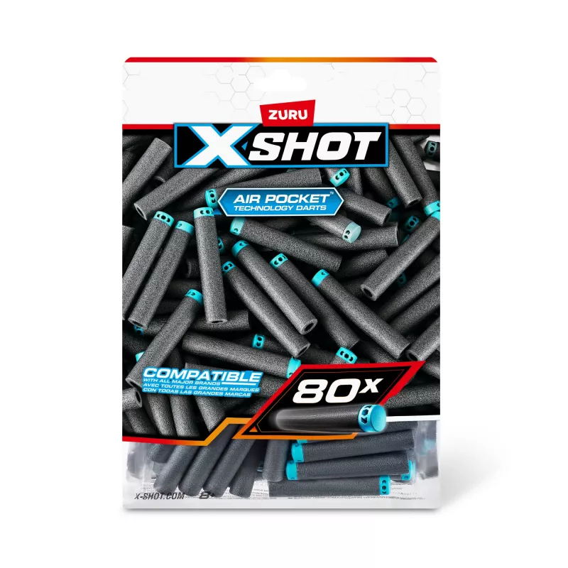 XSHOT Excel Ricarica freccette (80 freccette) ZURU