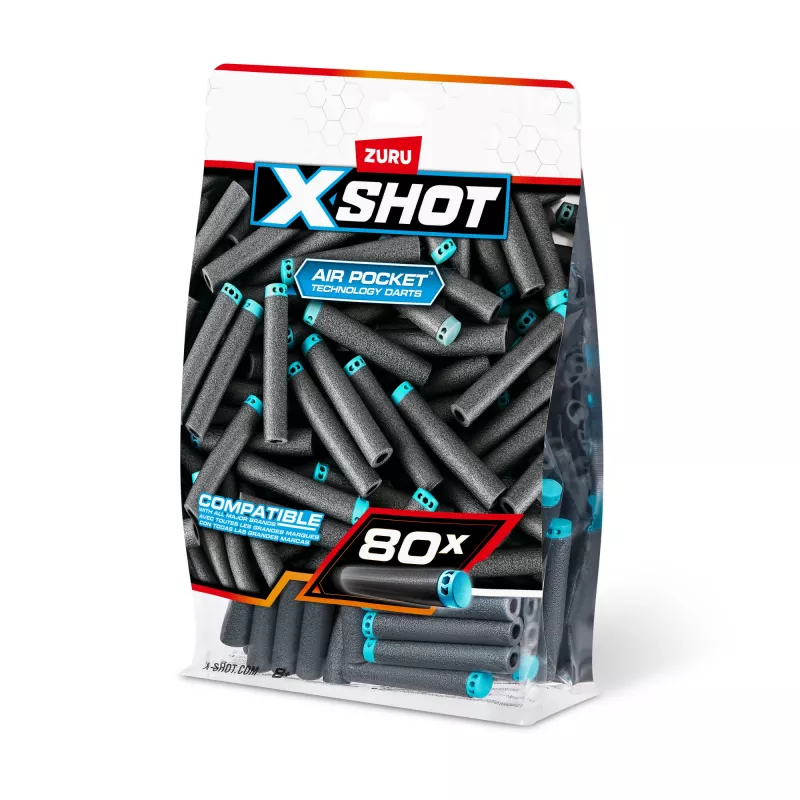 XSHOT Excel Ricarica freccette (80 freccette) ZURU