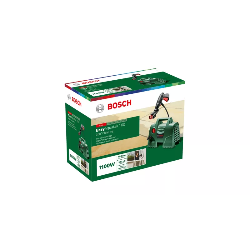 Bosch Easy Aquatak 100 idropulitrice compatta elettrica 270 l/h 1100 W verde