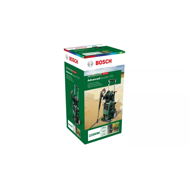 Bosch AdvancedAquatak 150 06008A7700 idropulitrice, 150 bar, 480 l/h, 2200 W, verde/nero