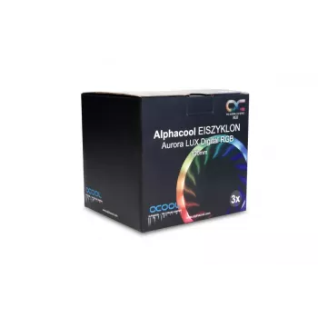 Ventola Alphacool Eiszyklon Aurora LUX Digital RGB 12 cm trasparente