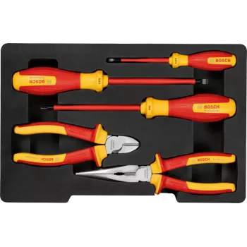 Bosch VDE set di utensili misto, 5 pezzi (1600A02NG2)