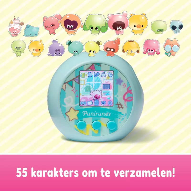 Punirunes, giocattolo digitale interattivo con 55 personaggi da schiacciare, reagisce al tocco, display a colori, giocattolo per bambini da 5 anni