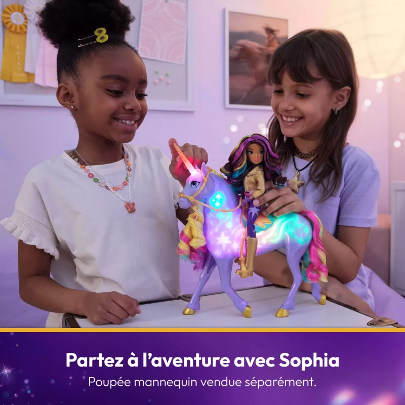 Spin Master Unicorn Academy - Magia di luce Wildstar, figura giocattolo