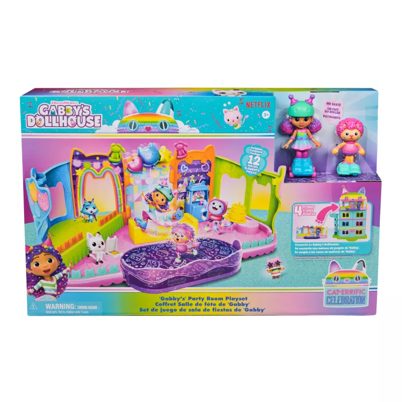 Azione/avventura Spinmaster Gabby's Dollhouse sala delle feste di Gabby multicolore