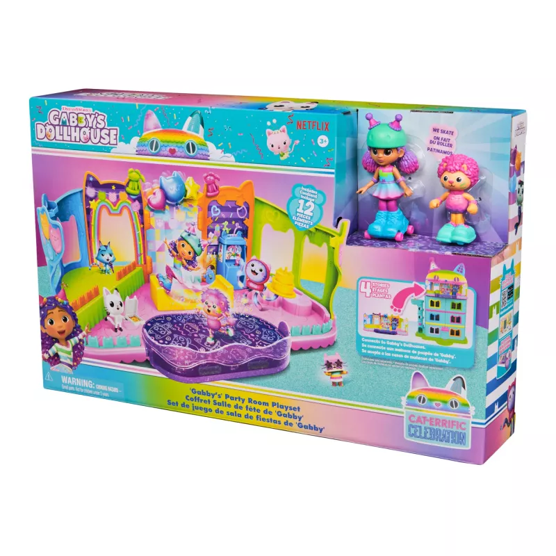 Azione/avventura Spinmaster Gabby's Dollhouse sala delle feste di Gabby multicolore