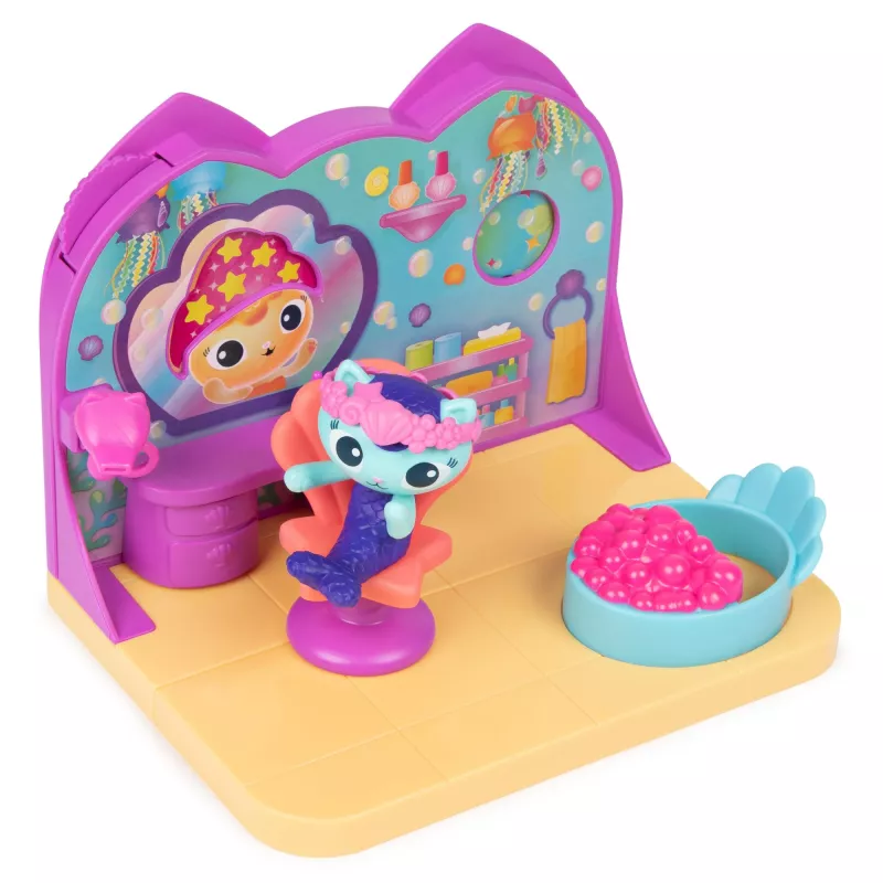 Playset camera deluxe Spin Master Gabby's Dollhouse – Wellness Room con figura giocattolo suricato
