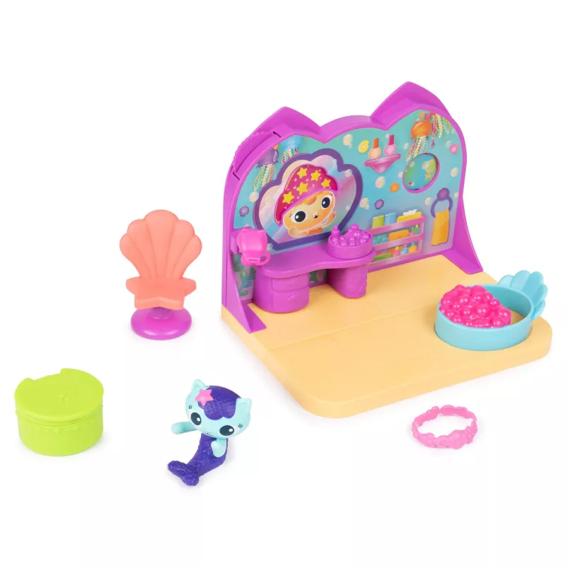 Playset camera deluxe Spin Master Gabby's Dollhouse – Wellness Room con figura giocattolo suricato