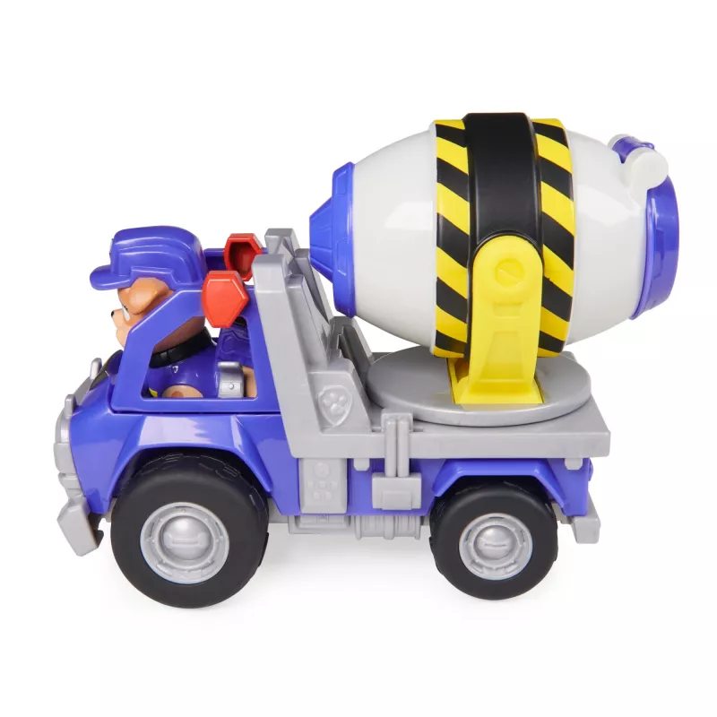 Rubble & Crew, camion giocattolo betoniera di Mix con action figure e parti mobili, giocattolo per bambini da 3 anni