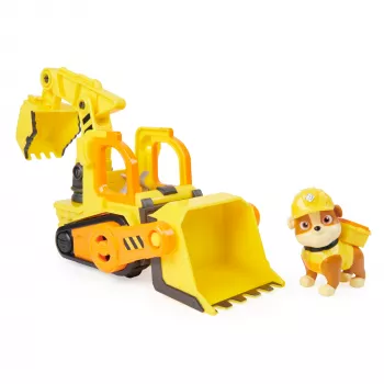 Bulldozer giocattolo Spinmaster bulldozer di Rubble – costruzione in plastica, per bambini da 3 anni, nero/arancione/giallo