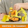 Bulldozer giocattolo Spinmaster bulldozer di Rubble – costruzione in plastica, per bambini da 3 anni, nero/arancione/giallo