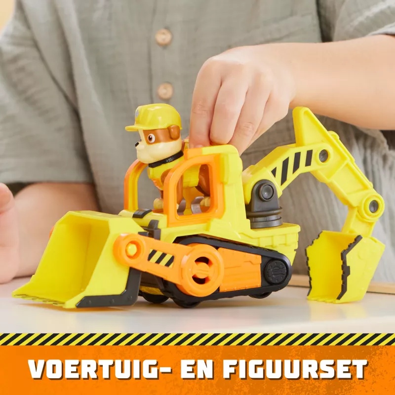 Bulldozer giocattolo Spinmaster bulldozer di Rubble – costruzione in plastica, per bambini da 3 anni, nero/arancione/giallo