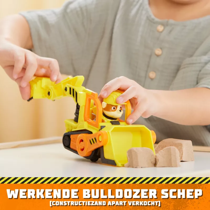 Bulldozer giocattolo Spinmaster bulldozer di Rubble – costruzione in plastica, per bambini da 3 anni, nero/arancione/giallo