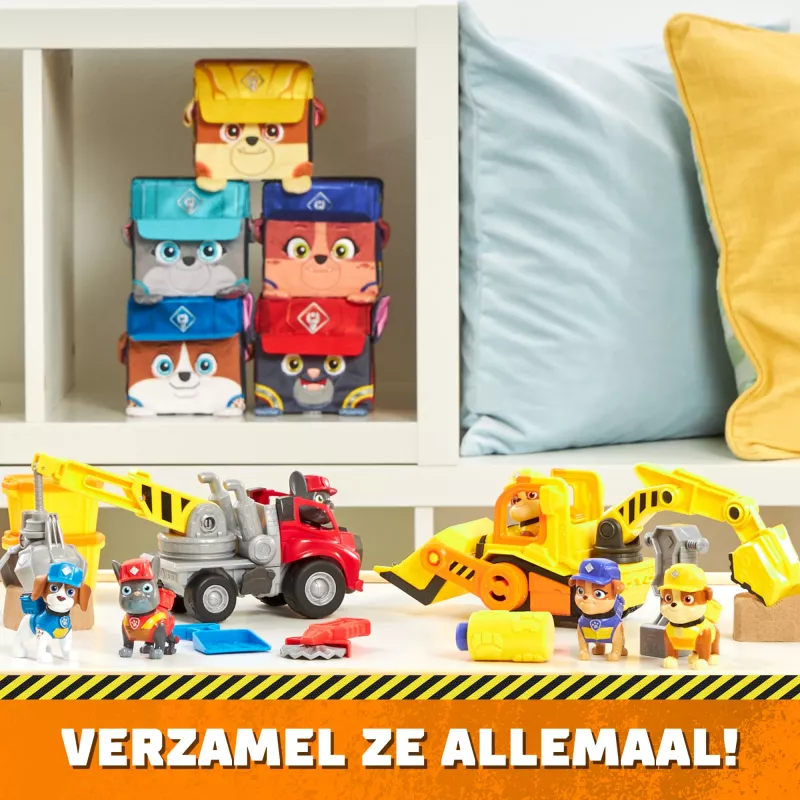 Bulldozer giocattolo Spinmaster bulldozer di Rubble – costruzione in plastica, per bambini da 3 anni, nero/arancione/giallo