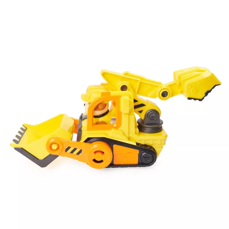 Bulldozer giocattolo Spinmaster bulldozer di Rubble – costruzione in plastica, per bambini da 3 anni, nero/arancione/giallo