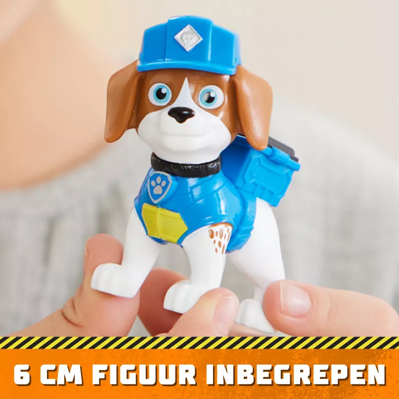 Rubble & Crew, camion giocattolo ribaltabile di Wheeler con parti mobili e una figura da collezione, giocattolo per bambini da 3 anni