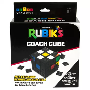 Rubik's Coach Cube, impara a risolvere il cubo 3x3 con adesivi, istruzioni e video | Fidget Toy antistress | Fidget Cube per adulti | da 8 anni