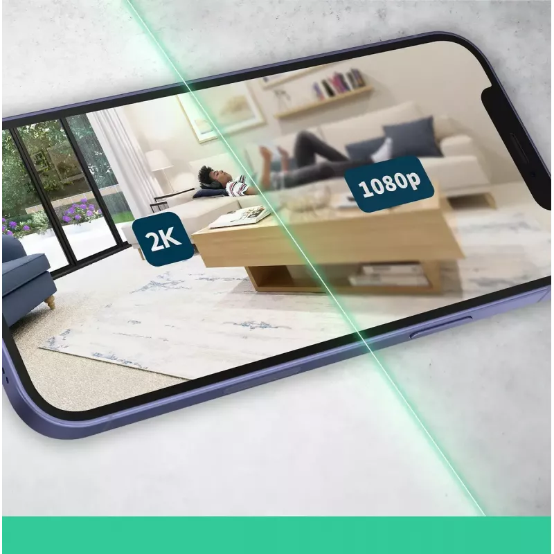 Telecamera di sicurezza IP Arlo Essential 2K Indoor Security Camera confezione da 2 wireless per interni