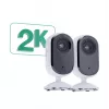 Telecamera di sicurezza IP Arlo Essential 2K Indoor Security Camera confezione da 2 wireless per interni
