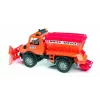 Camion BRUDER MB Unimog, costruzione in ABS, età consigliata 4+