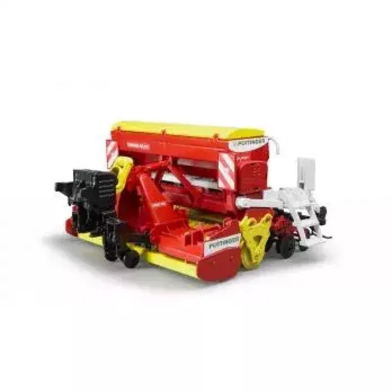 Accessorio giocattolo BRUDER Pöttinger Vitasem 302ADD componente modellino, plastica, rosso/bianco/giallo
