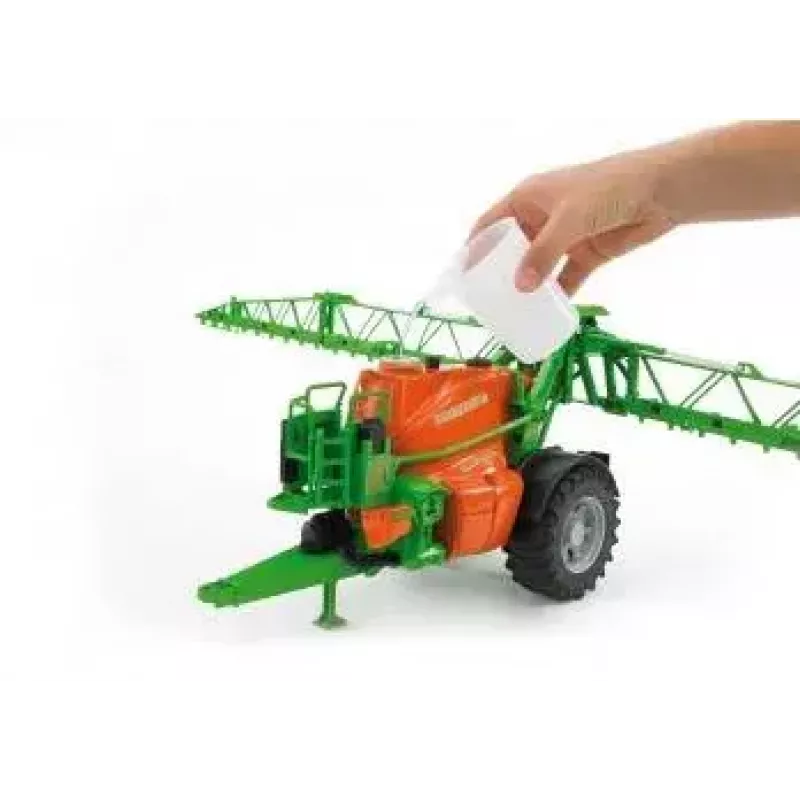 Accessorio per modellino BRUDER Amazone UX 5200 in scala — componente in plastica verde e arancione