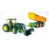 Bruder Joskin rimorchio ribaltabile, 1:16, verde/giallo