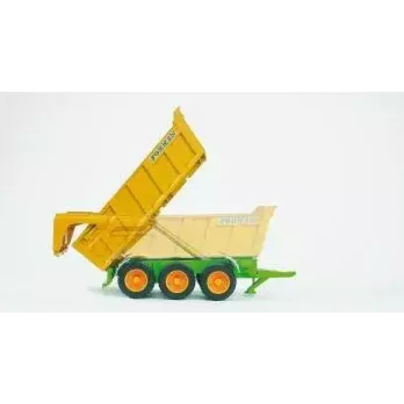 Bruder Joskin rimorchio ribaltabile, 1:16, verde/giallo