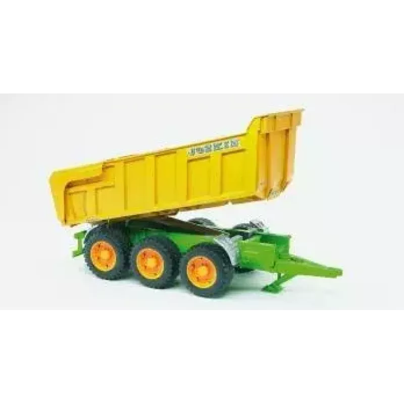 Bruder Joskin rimorchio ribaltabile, 1:16, verde/giallo