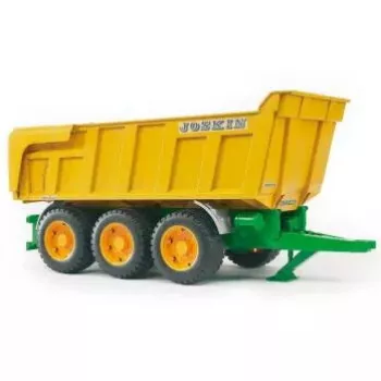 Bruder Joskin rimorchio ribaltabile, 1:16, verde/giallo