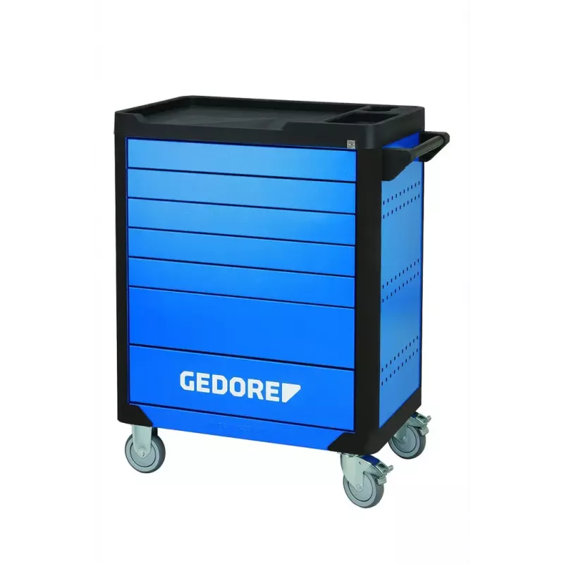 Gedore Workster Highline WHL-L7-TS-147 carrello portautensili, 147 utensili, blu/nero