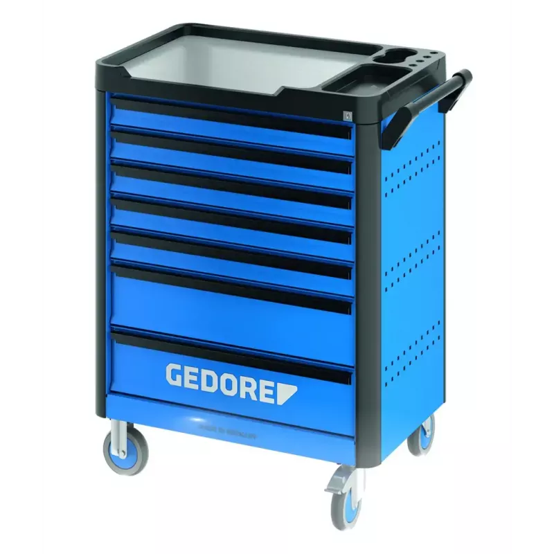Gedore Workster Highline WHL-L7-TS-147 carrello portautensili, 147 utensili, blu/nero