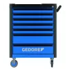Gedore Workster Highline WHL-L7-TS-147 carrello portautensili, 147 utensili, blu/nero