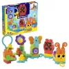 Set da costruzione MEGA BLOKS Move 'n Groove Caterpillar di MATTEL — 30 pezzi, plastica, multicolore, da 1 anno