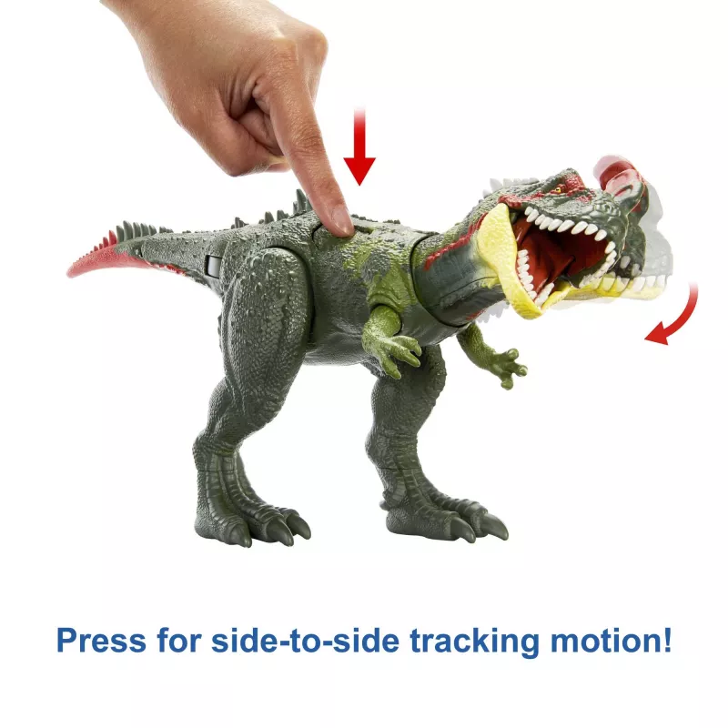 Jurassic World GIGANTIC TRACKERS Sinotyrannus Verde Rosso Plastica 4+