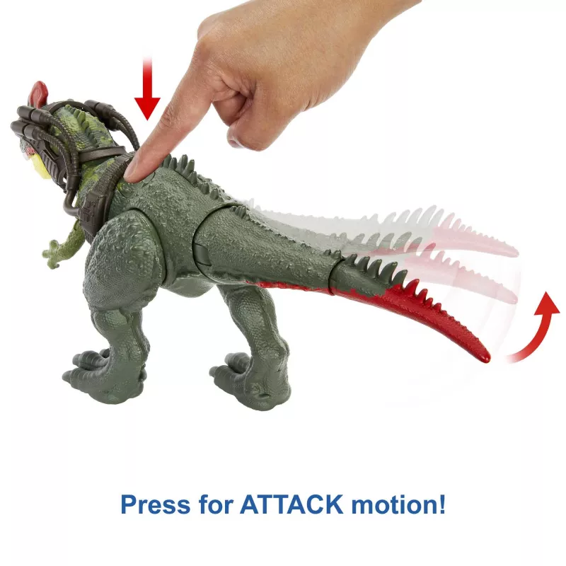 Jurassic World GIGANTIC TRACKERS Sinotyrannus Verde Rosso Plastica 4+