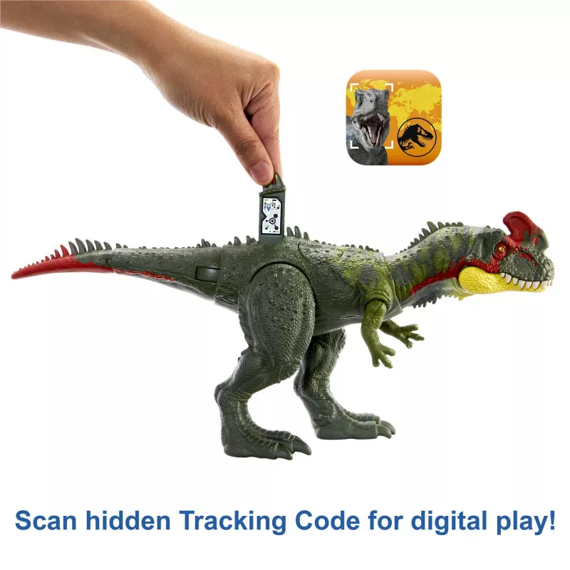 Jurassic World GIGANTIC TRACKERS Sinotyrannus Verde Rosso Plastica 4+